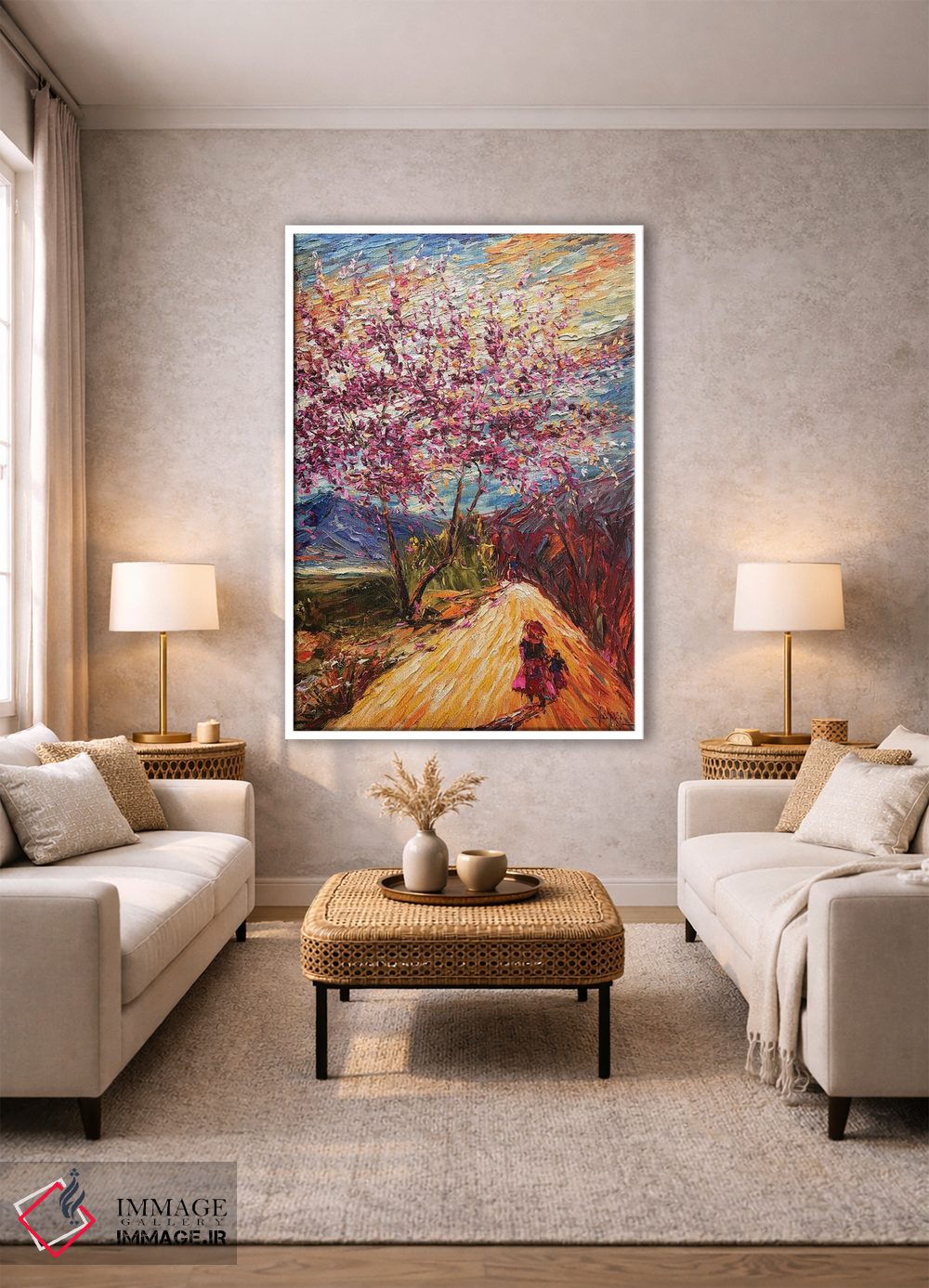 تابلو دکوراتیو "آفتاب بهاری" اثر له نگوک کوآن - D1W