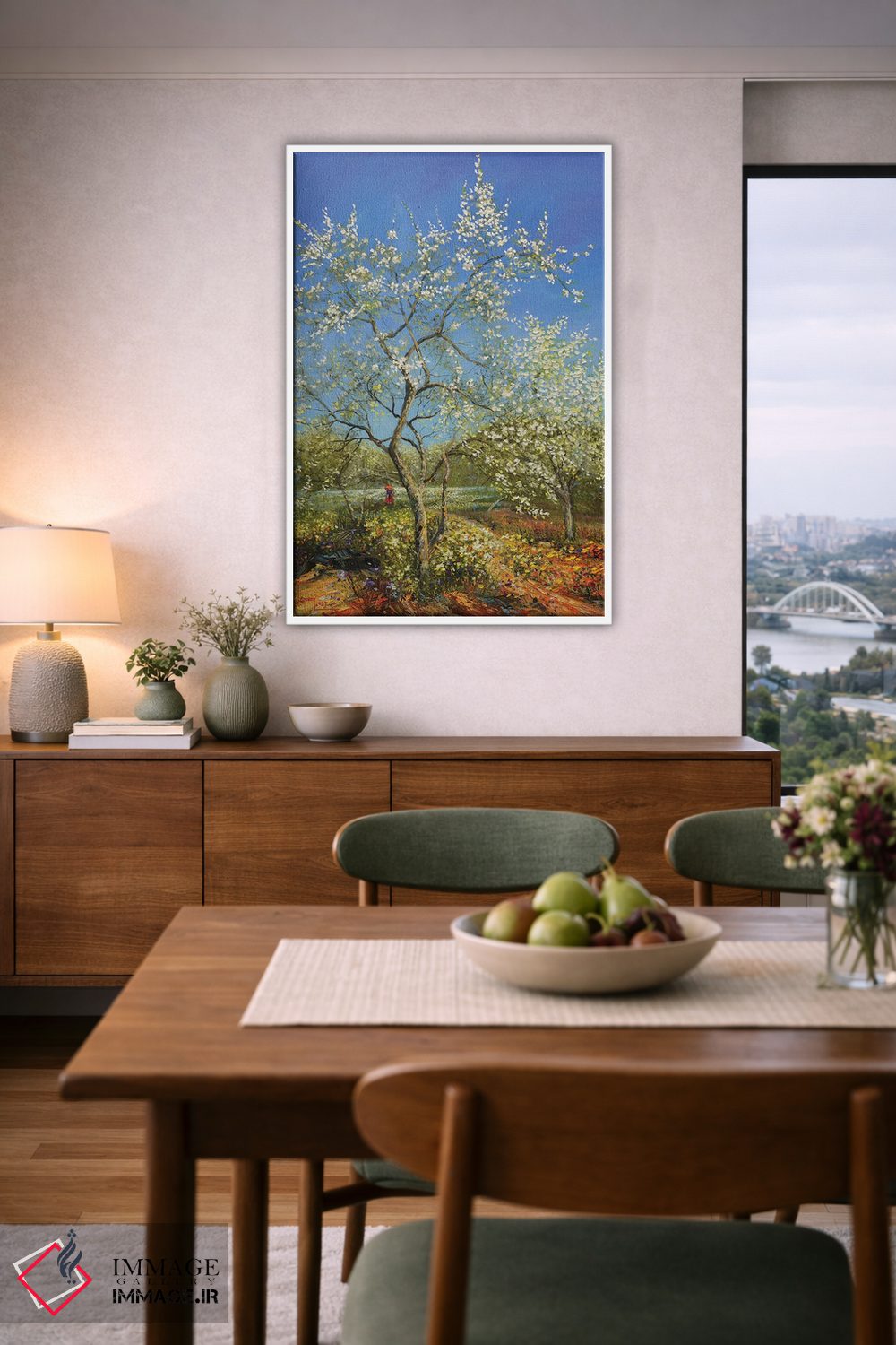 تابلو دکوراتیو "آفتاب اوایل بهار" اثر له نگوک کوآن - D6W