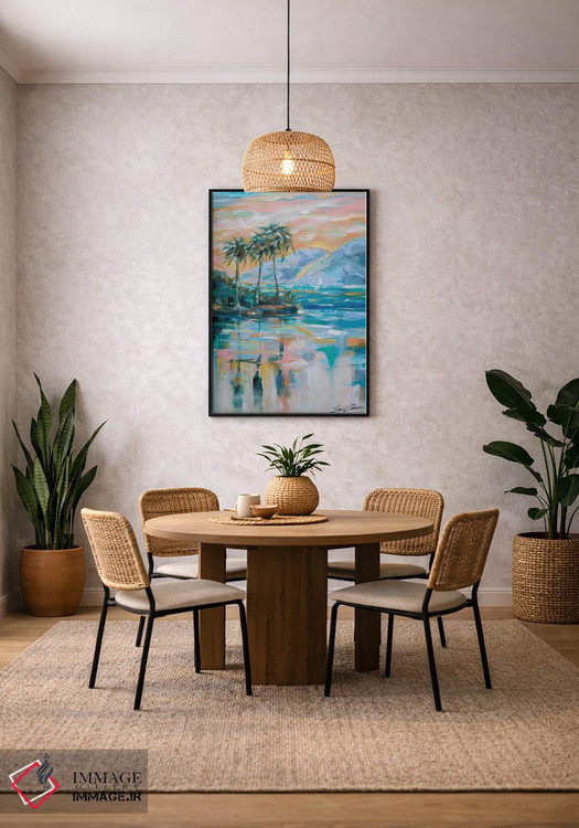 تابلو دکوراتیو قایقرانی در خلیج اثر لیندا اولسن - D3B