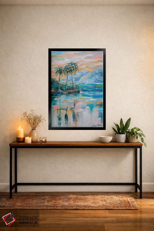 تابلو دکوراتیو قایقرانی در خلیج اثر لیندا اولسن - D4B