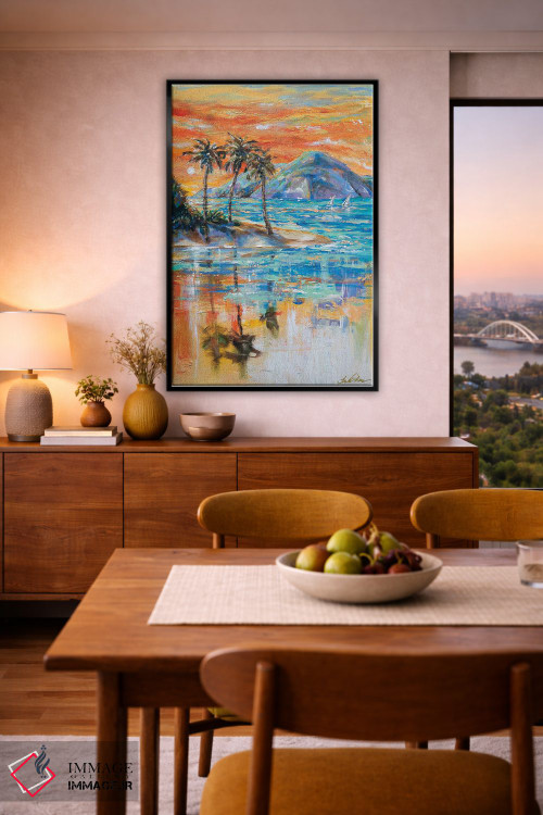 تابلو دکوراتیو بهشت اثر لیندا اولسن - D5B