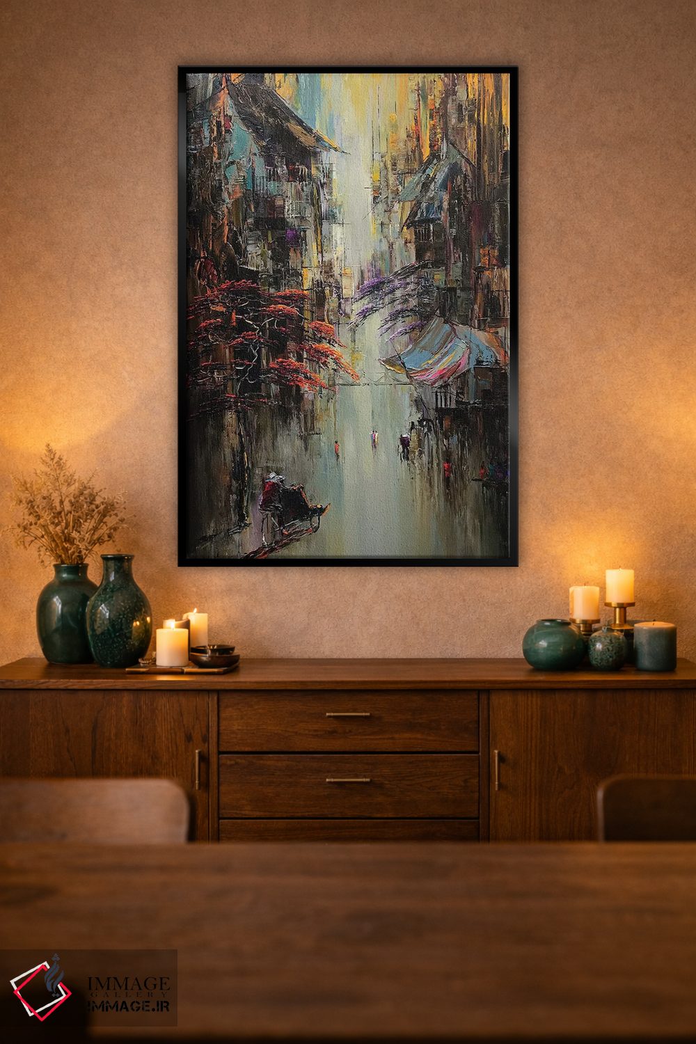 تابلو دکوراتیو کوچه کوچک اثر له نگوک کوآن - D2B