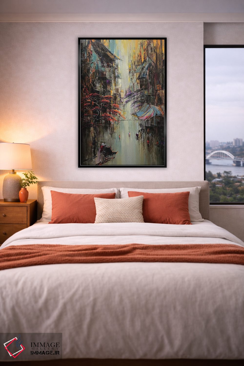 تابلو دکوراتیو کوچه کوچک اثر له نگوک کوآن - D4B