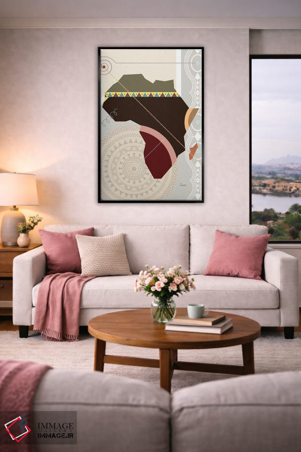 تابلو دکوراتیو "آفروویل" اثر لانره استودیو - D3B