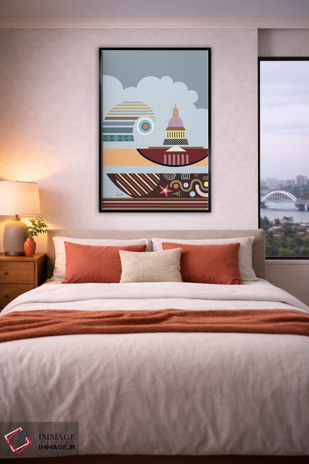 تابلو دکوراتیو "ساختمان کنگره " اثر لانره استودیو - D5B