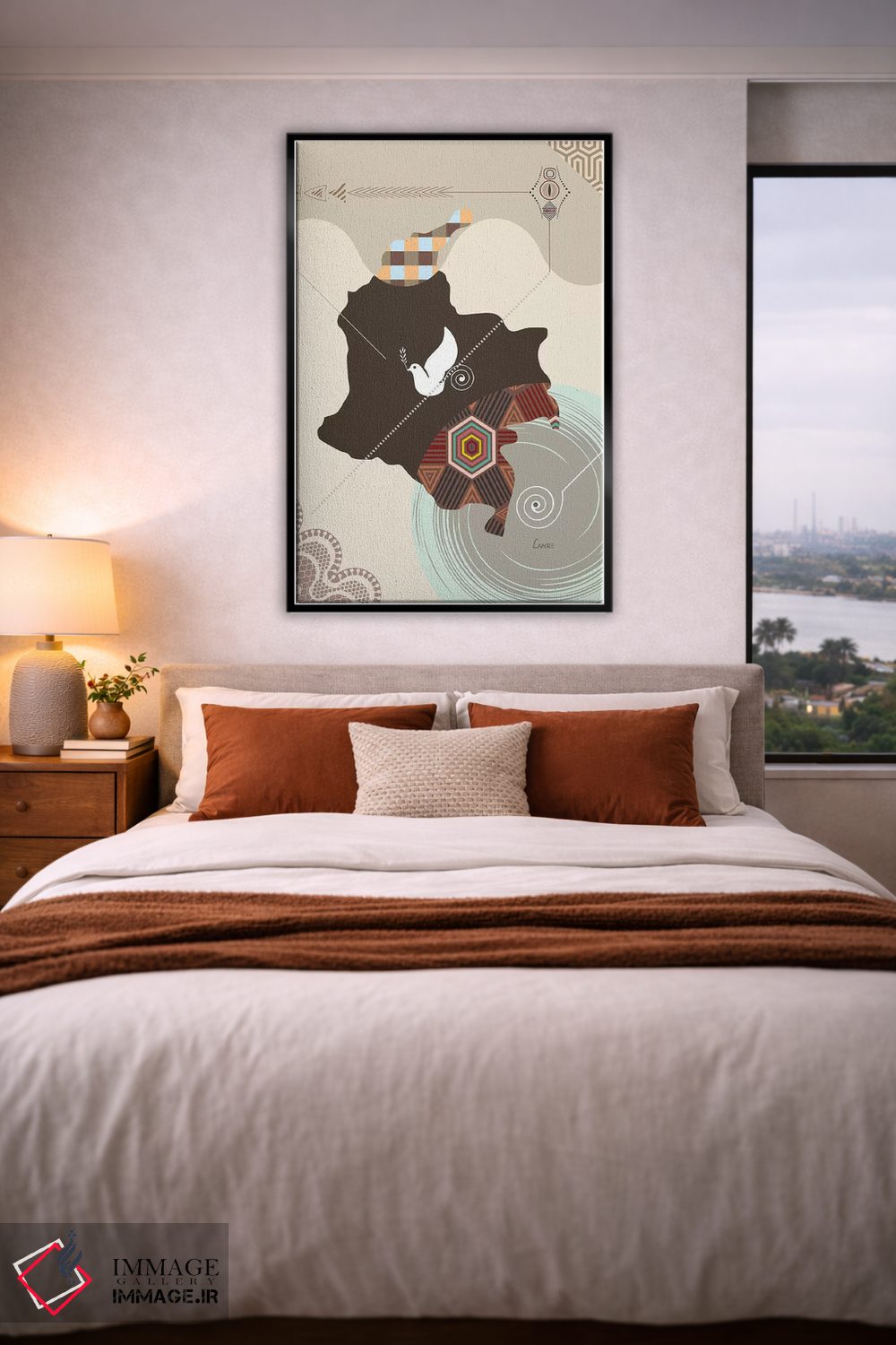 تابلو دکوراتیو "کلمبیا " اثر لانره استودیو - D4B