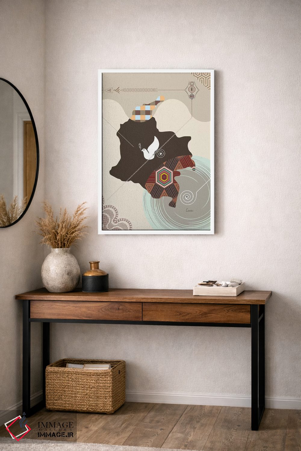 تابلو دکوراتیو "کلمبیا " اثر لانره استودیو - D3W