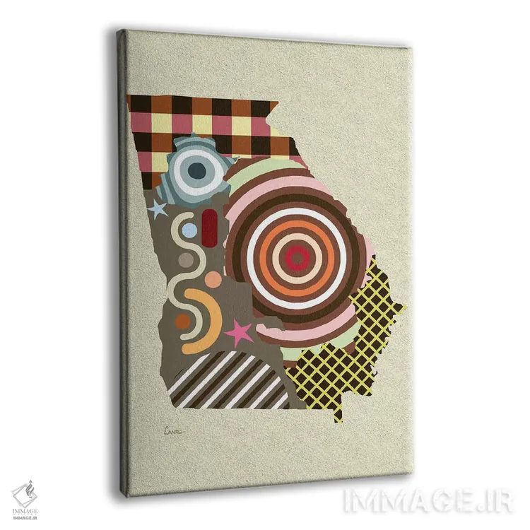 تابلو دکوراتیو "ایالت جورجیا" اثر لانره استودیو - نمای پرسپکتیو محصول