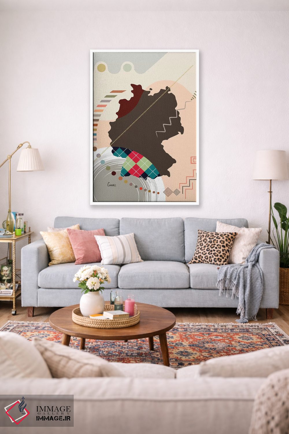 تابلو دکوراتیو "آلمان " اثر لانره استودیو - D1W