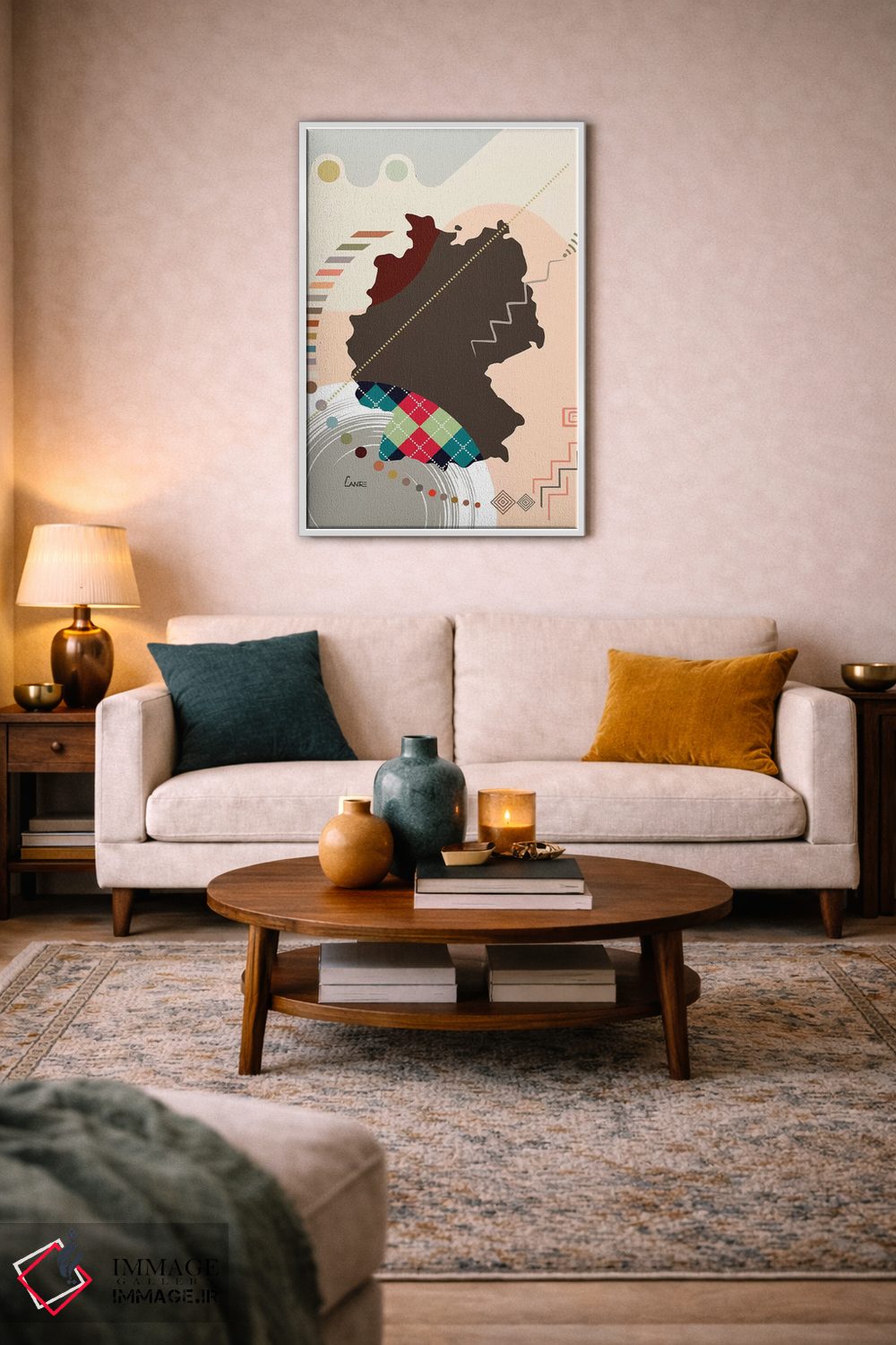 تابلو دکوراتیو "آلمان " اثر لانره استودیو - D4W