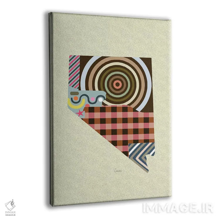 تابلو دکوراتیو "ایالت نوادا" اثر لانره استودیو - نمای پرسپکتیو محصول