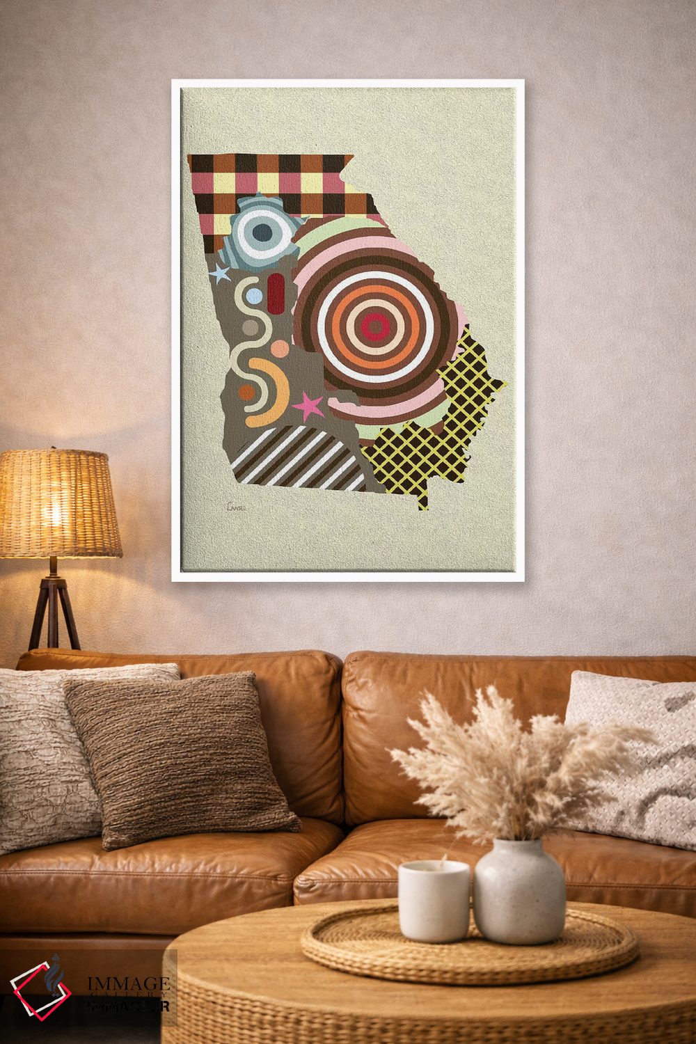 تابلو دکوراتیو "ایالت جورجیا" اثر لانره استودیو - D3W