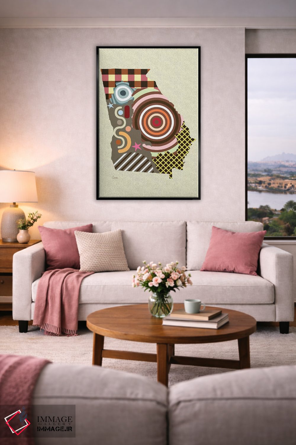 تابلو دکوراتیو "ایالت جورجیا" اثر لانره استودیو - D4B