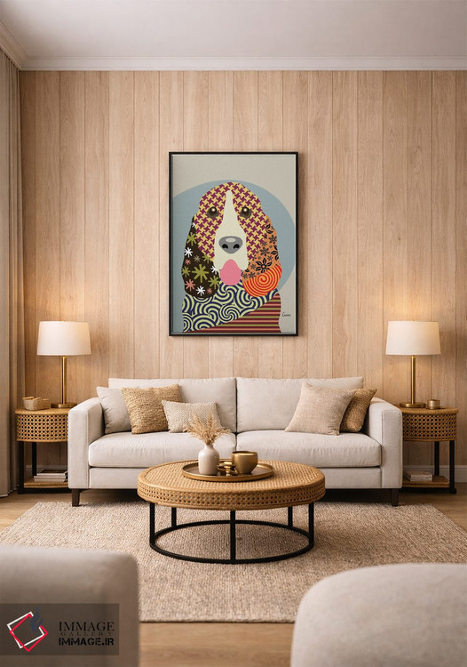 تابلو دکوراتیو "سگ باسه هاند" اثر لانره استودیو - D2B