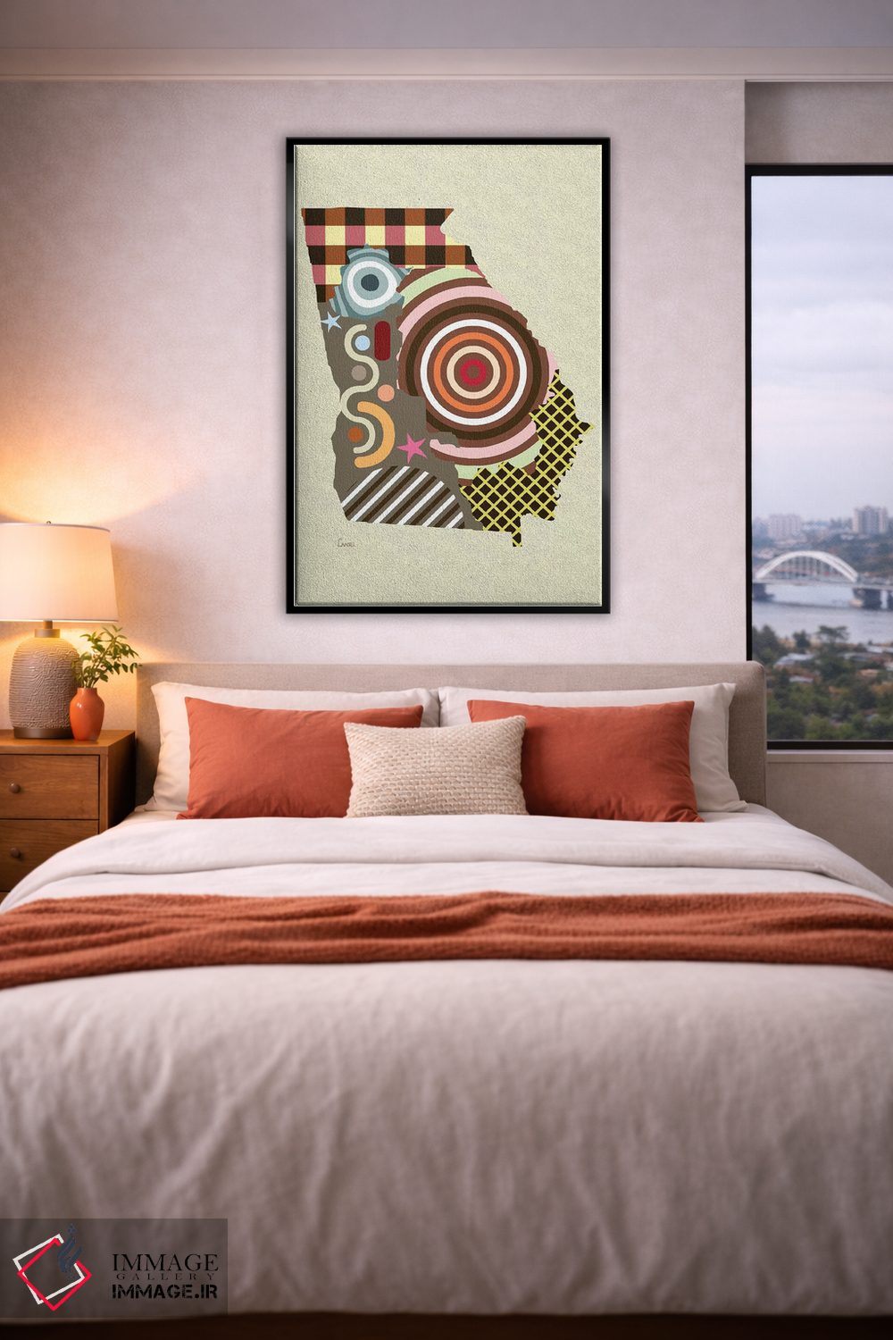 تابلو دکوراتیو "ایالت جورجیا" اثر لانره استودیو - D5B