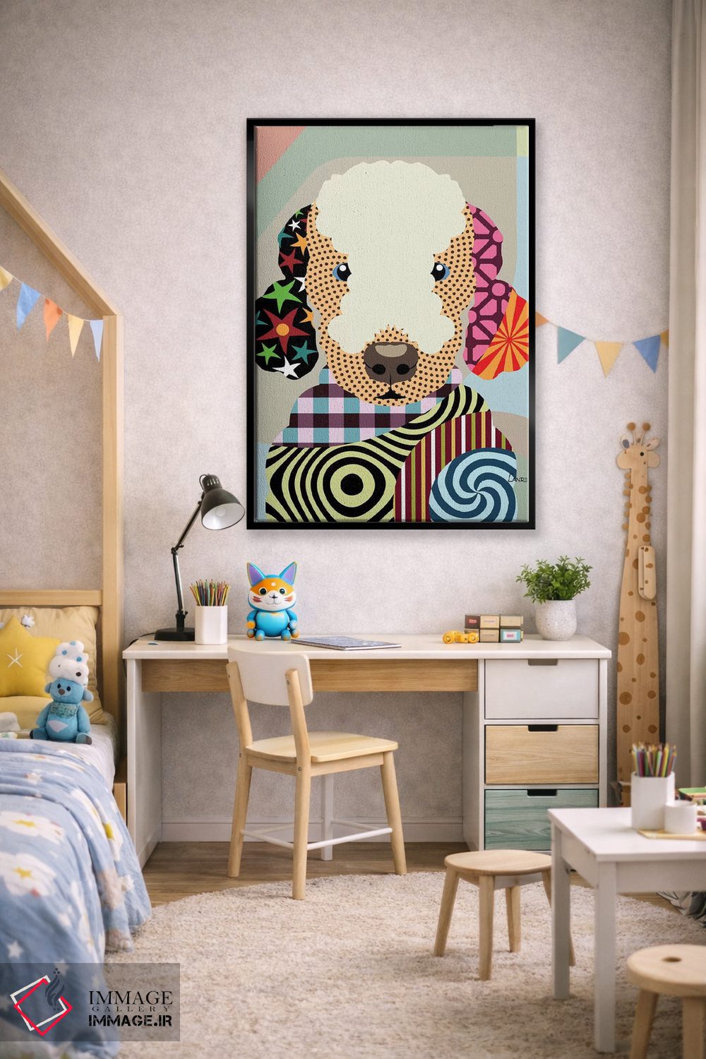 تابلو دکوراتیو "بیدلینگتون تریر" اثر لانره استودیو - D2B