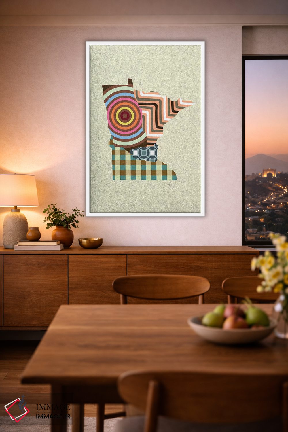 تابلو دکوراتیو "ایالت مینه سوتا" اثر لانره استودیو - D1W