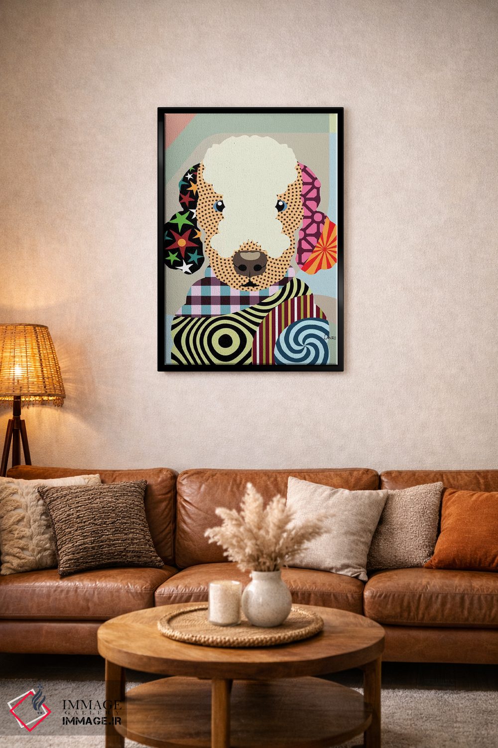 تابلو دکوراتیو "بیدلینگتون تریر" اثر لانره استودیو - D5B