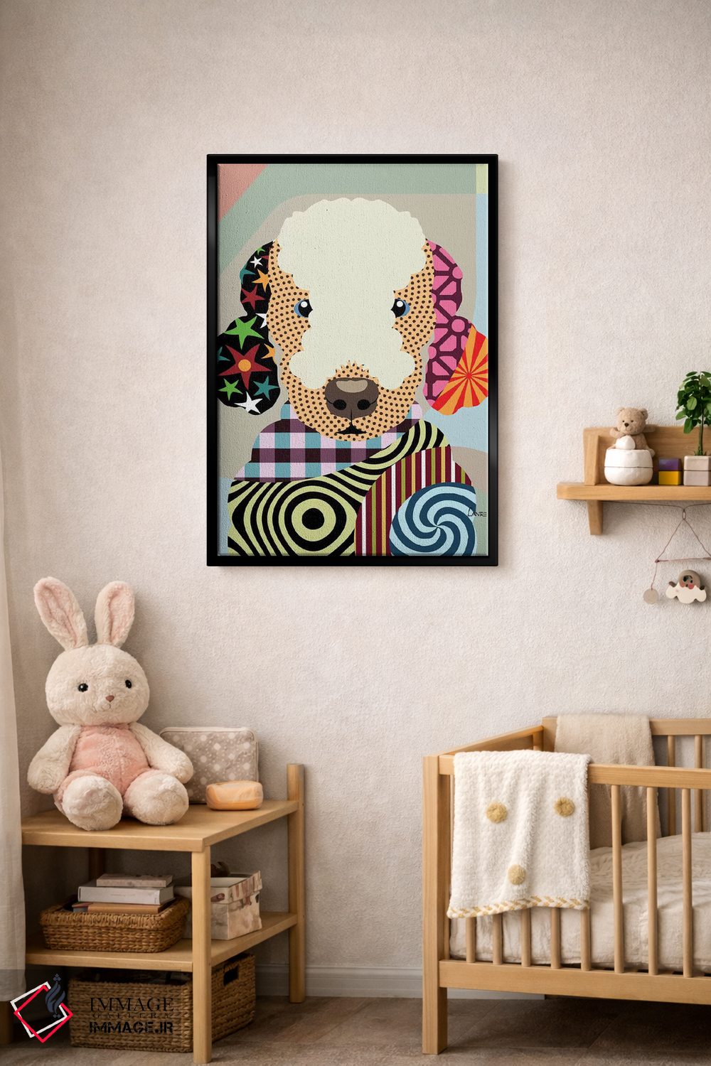 تابلو دکوراتیو "بیدلینگتون تریر" اثر لانره استودیو - D4B