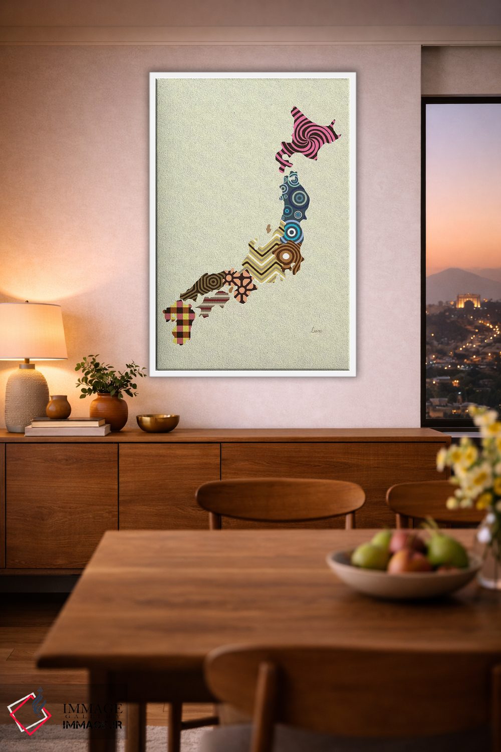 تابلو دکوراتیو "ژاپن" اثر لانره استودیو - D2W