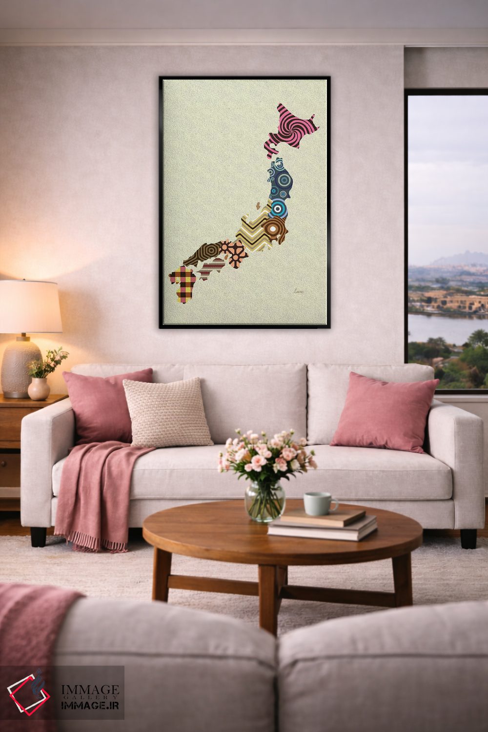 تابلو دکوراتیو "ژاپن" اثر لانره استودیو - D4B