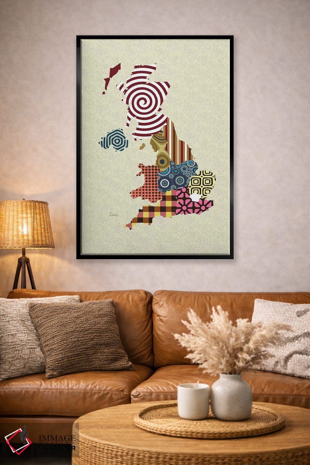 تابلو دکوراتیو "بریتانیا" اثر لانره استودیو - D4B