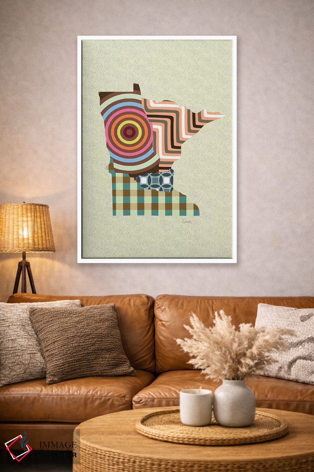 تابلو دکوراتیو "ایالت مینه سوتا" اثر لانره استودیو - D3W