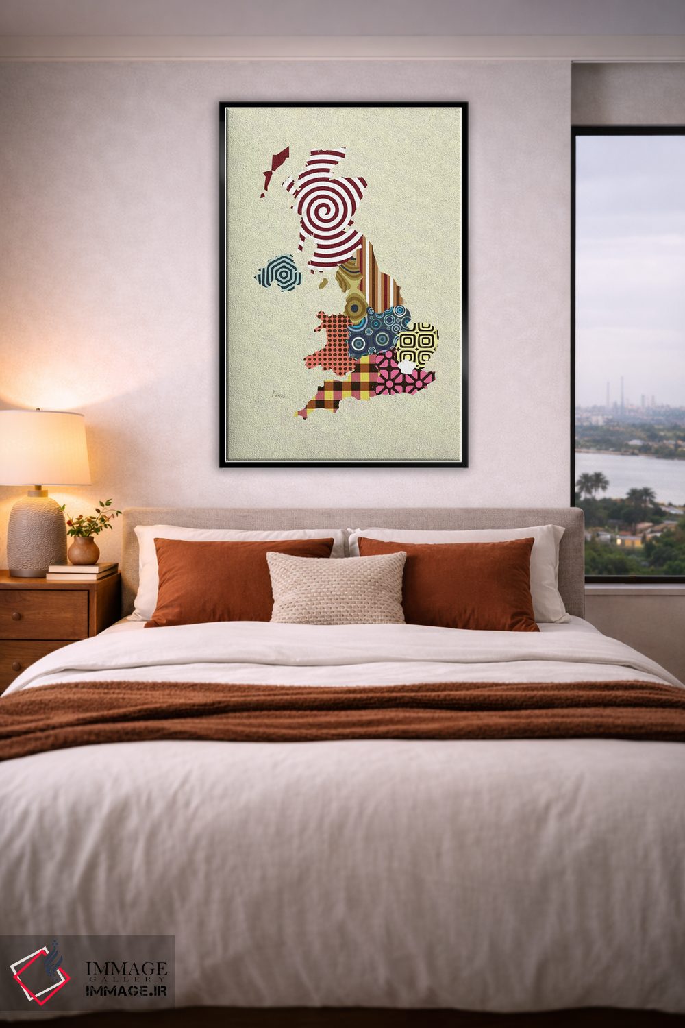 تابلو دکوراتیو "بریتانیا" اثر لانره استودیو - D5B