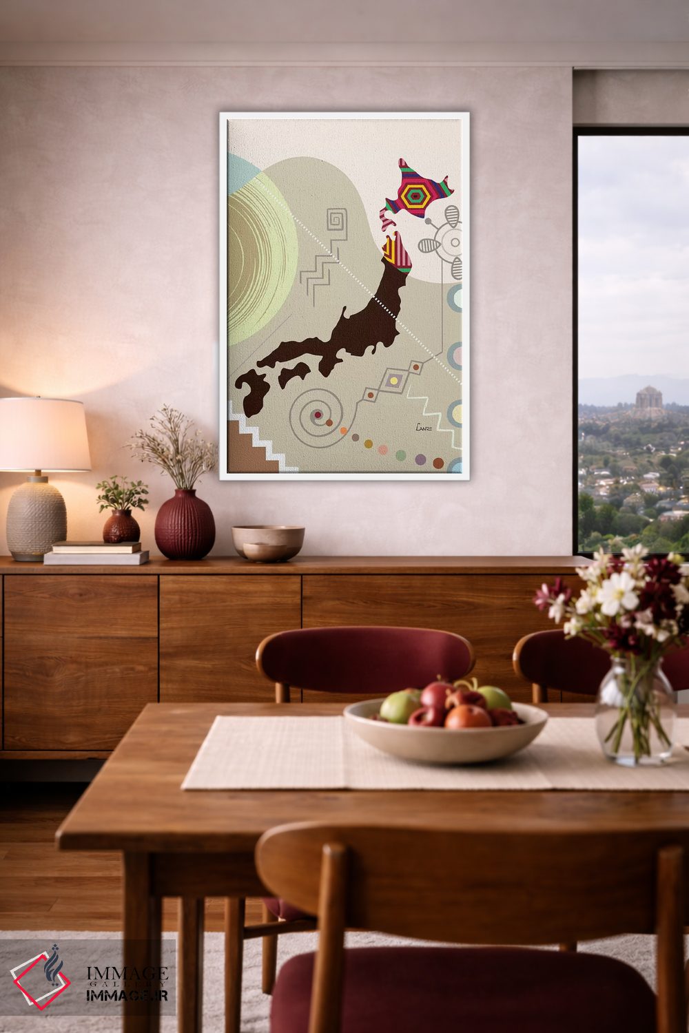 تابلو دکوراتیو "ژاپن به سبک هنری" اثر لانره استودیو - D3W