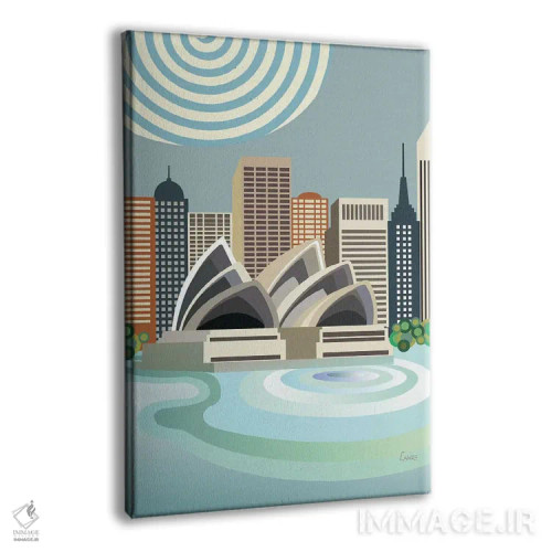 تابلو دکوراتیو "اپرای سیدنی" اثر لانره استودیو - نمای پرسپکتیو محصول