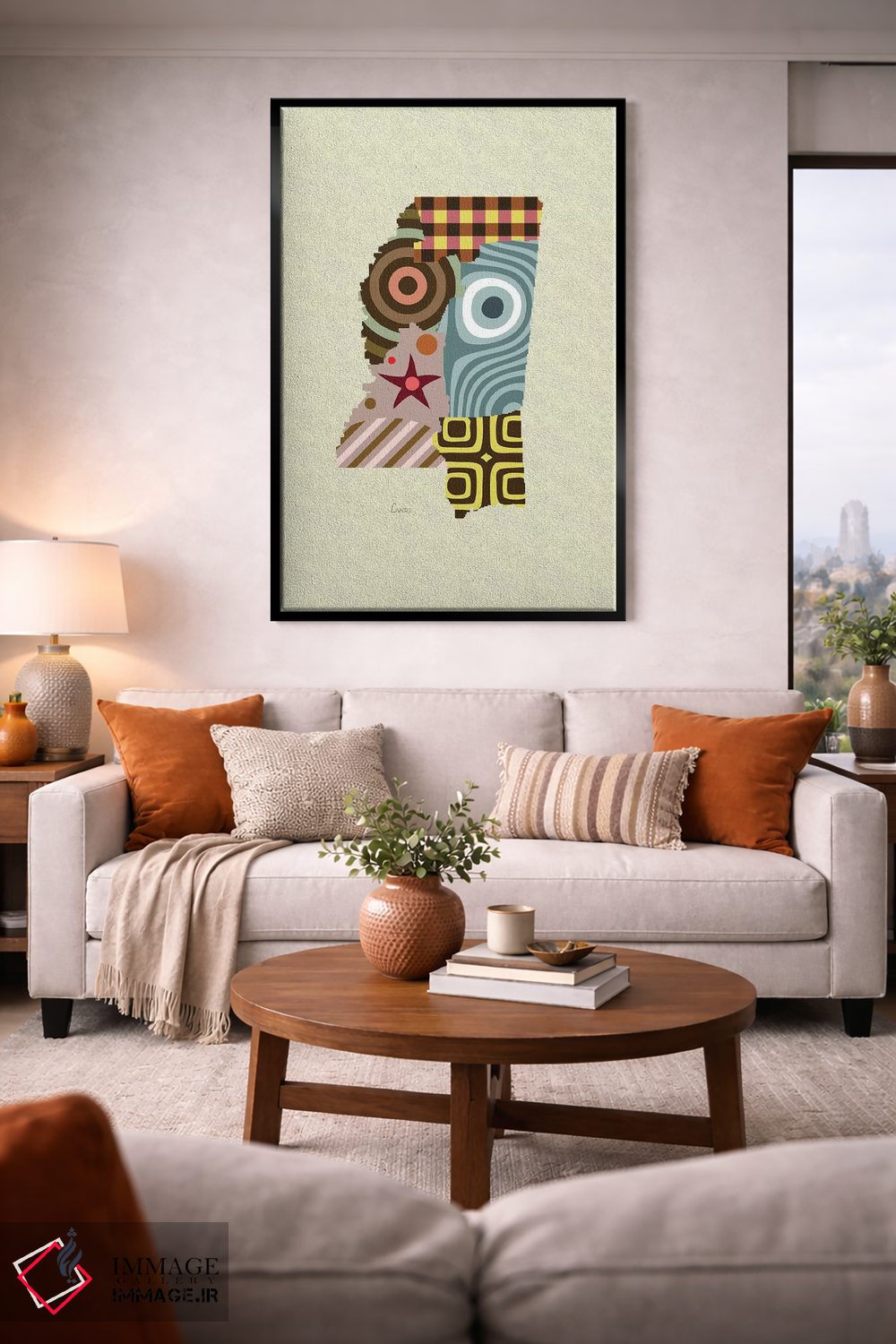 تابلو دکوراتیو "ایالت می سی سی پی" اثر لانره استودیو - D2B