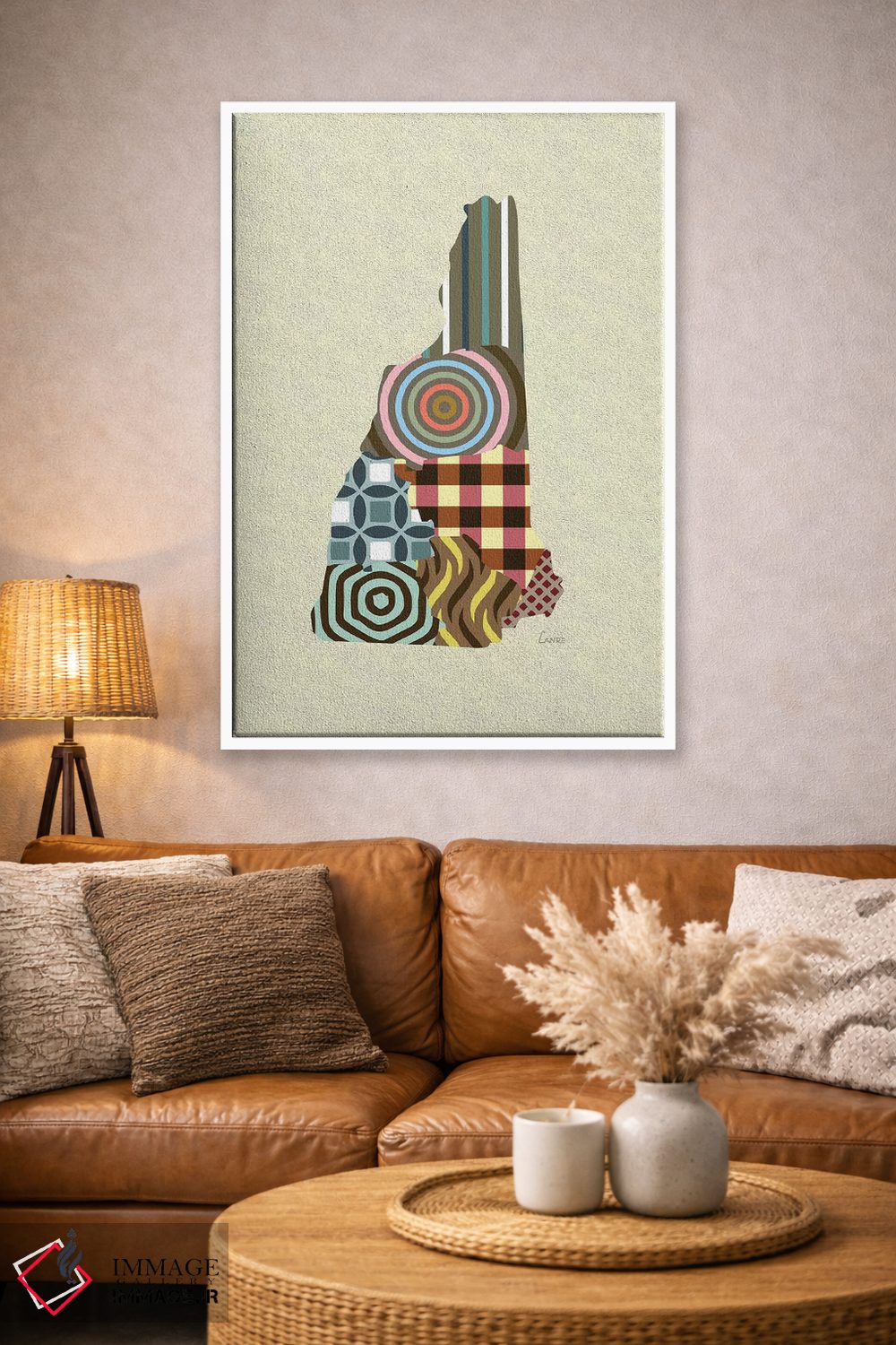 تابلو دکوراتیو "ایالت نیوهمشایر" اثر لانره استودیو - D4W