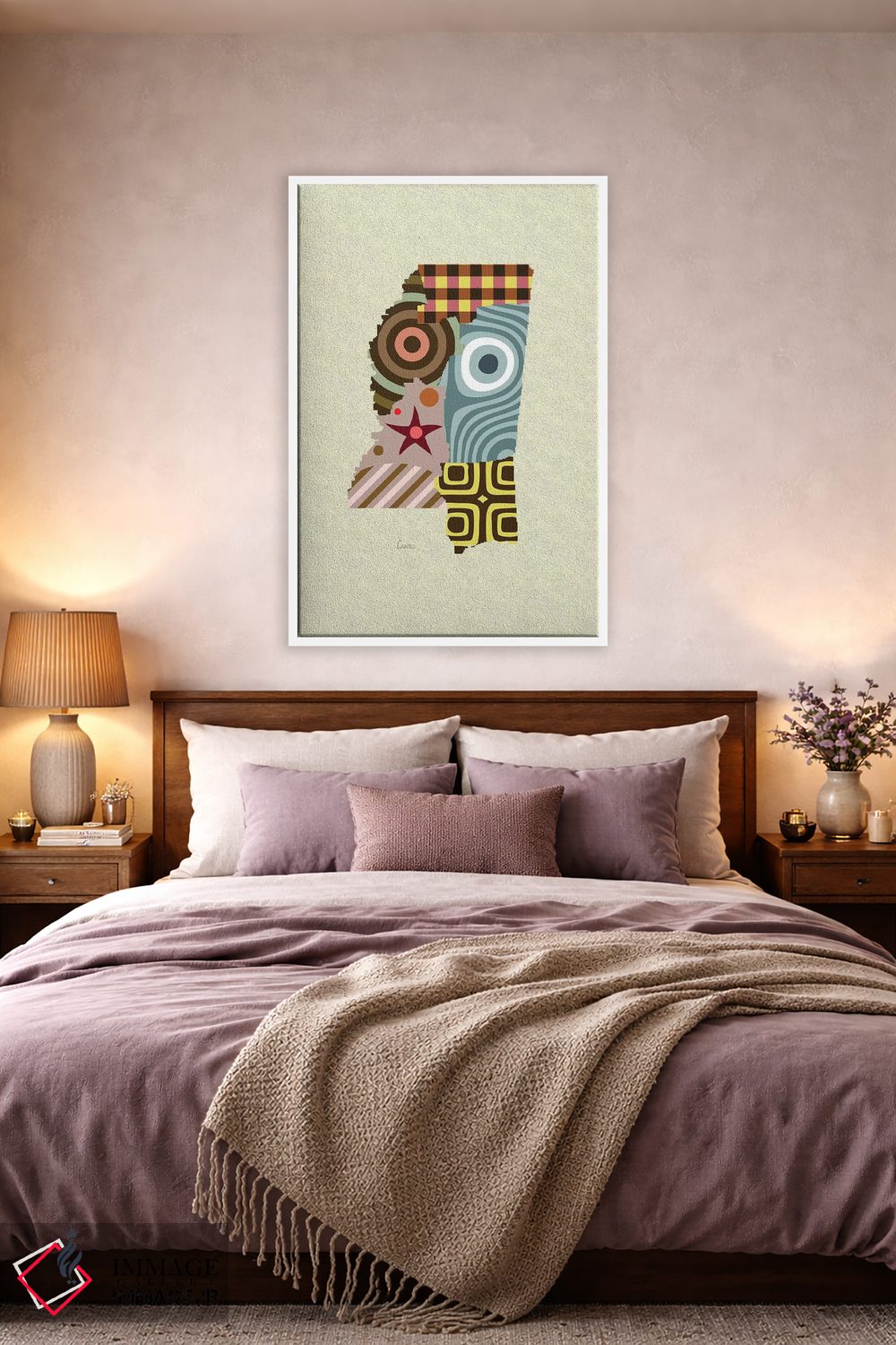 تابلو دکوراتیو "ایالت می سی سی پی" اثر لانره استودیو - D3W