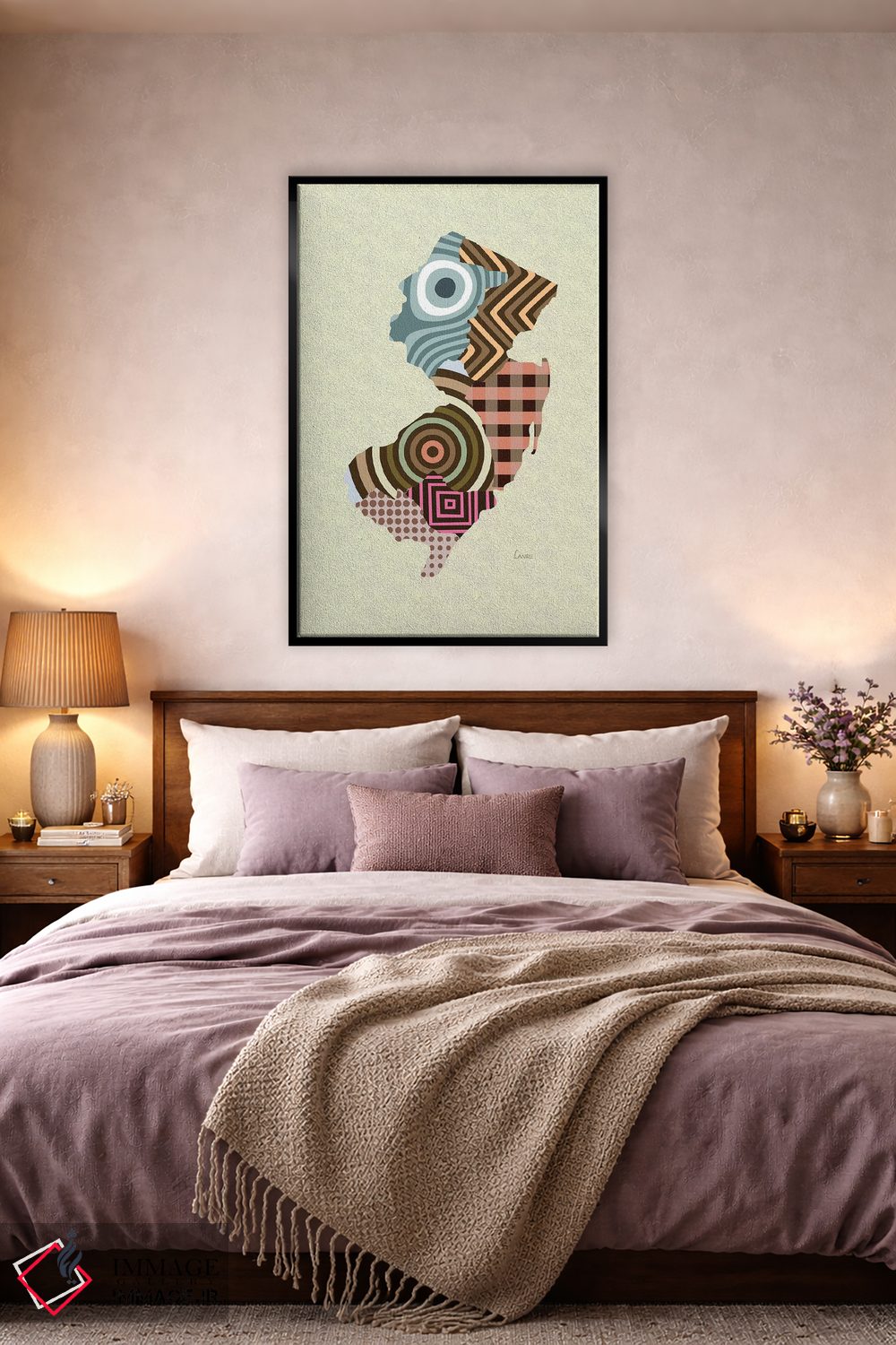 تابلو دکوراتیو "ایالت نیوجرسی" اثر لانره استودیو - D5B