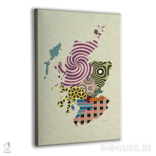 تابلو دکوراتیو "اسکاتلند" اثر لانره استودیو - نمای پرسپکتیو محصول