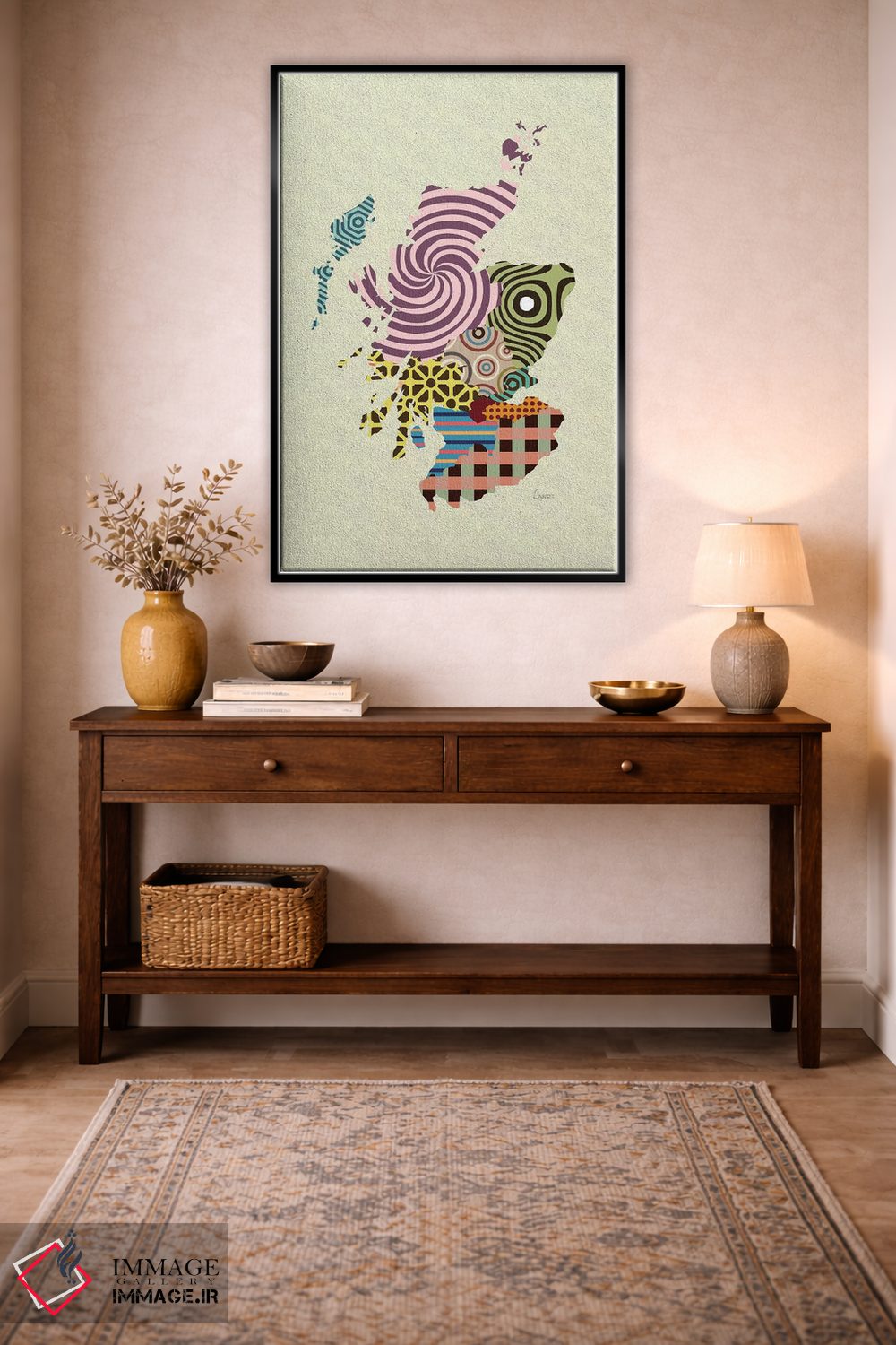 تابلو دکوراتیو "اسکاتلند" اثر لانره استودیو - D4B