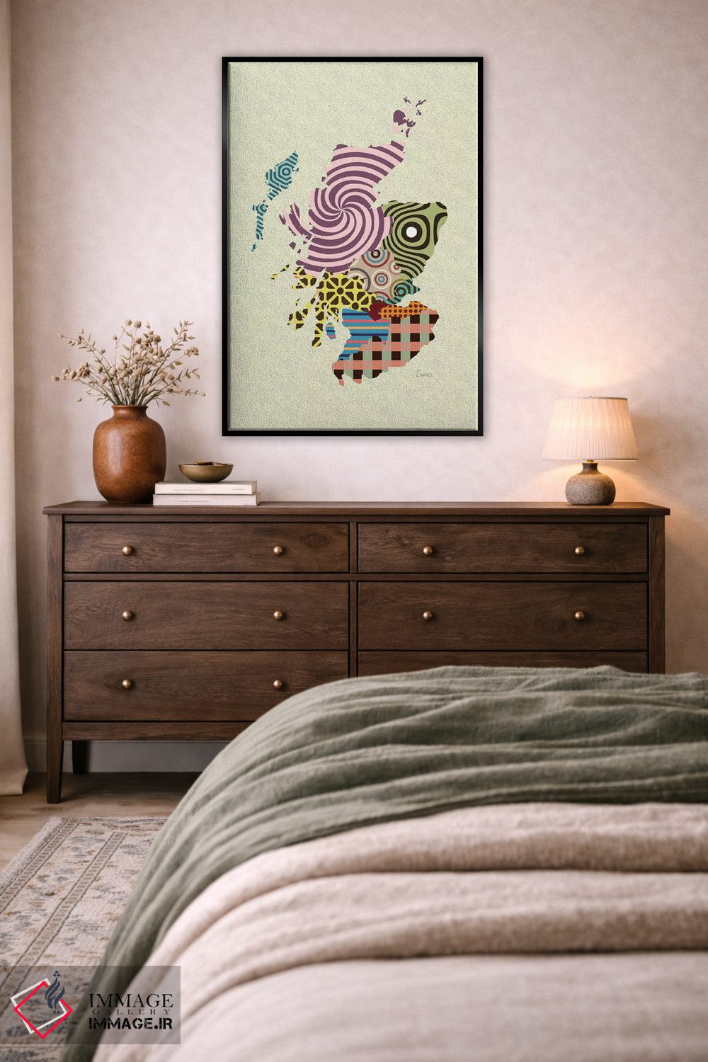 تابلو دکوراتیو "اسکاتلند" اثر لانره استودیو - D5B