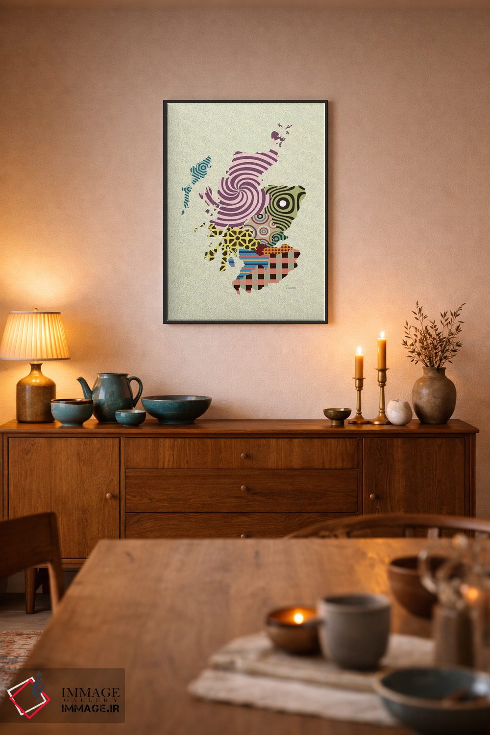 تابلو دکوراتیو "اسکاتلند" اثر لانره استودیو - D6B