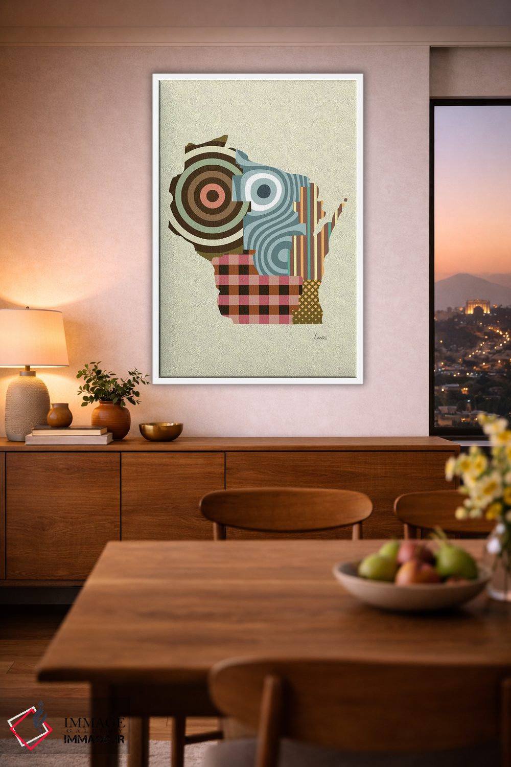 تابلو دکوراتیو "ایالت ویسکانسین" اثر لانره استودیو - D2W