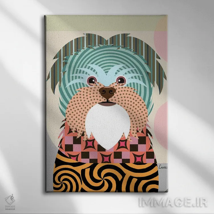 تابلو دکوراتیو "آفن پینشر" اثر لانره استودیو - نمای روبهرو روی دیوار