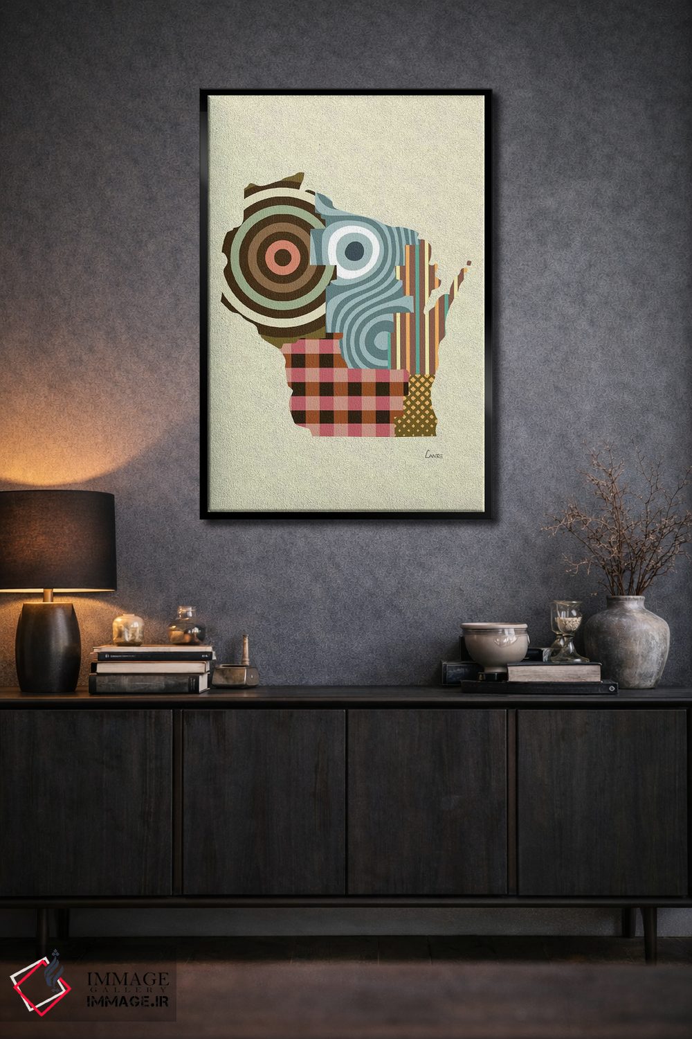 تابلو دکوراتیو "ایالت ویسکانسین" اثر لانره استودیو - D3B