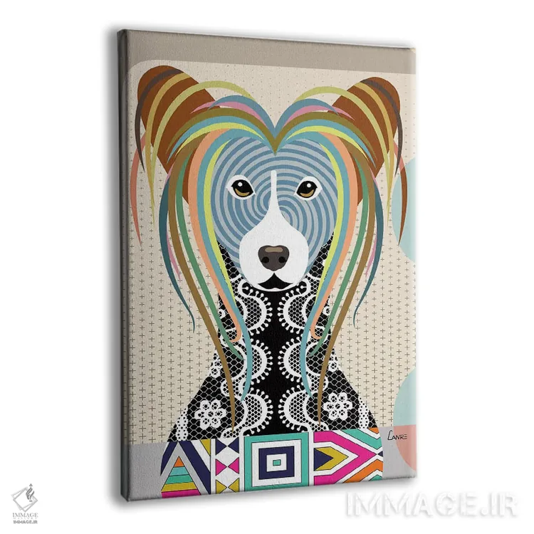 تابلو دکوراتیو "چاینیز کرستد" اثر لانره استودیو - نمای پرسپکتیو محصول