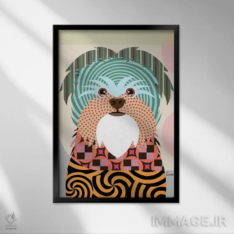 تابلو دکوراتیو "آفن پینشر" اثر لانره استودیو - نمای قابدار مشکی