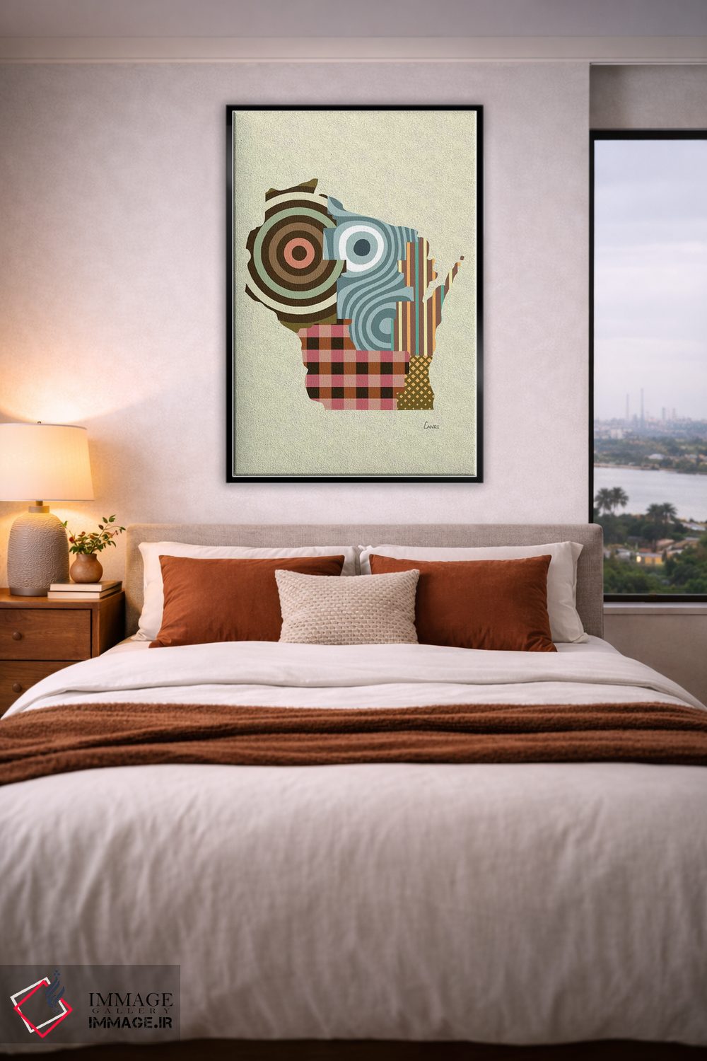 تابلو دکوراتیو "ایالت ویسکانسین" اثر لانره استودیو - D5B