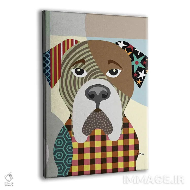 تابلو دکوراتیو "بولماستیف" اثر لانره استودیو - نمای پرسپکتیو محصول