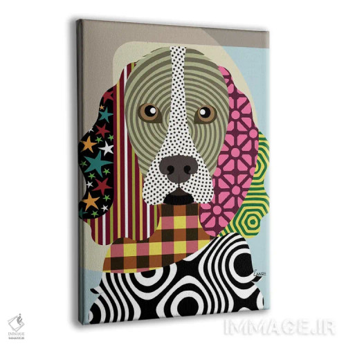 تابلو دکوراتیو "اکر اسپانیل" اثر لانره استودیو - نمای پرسپکتیو محصول