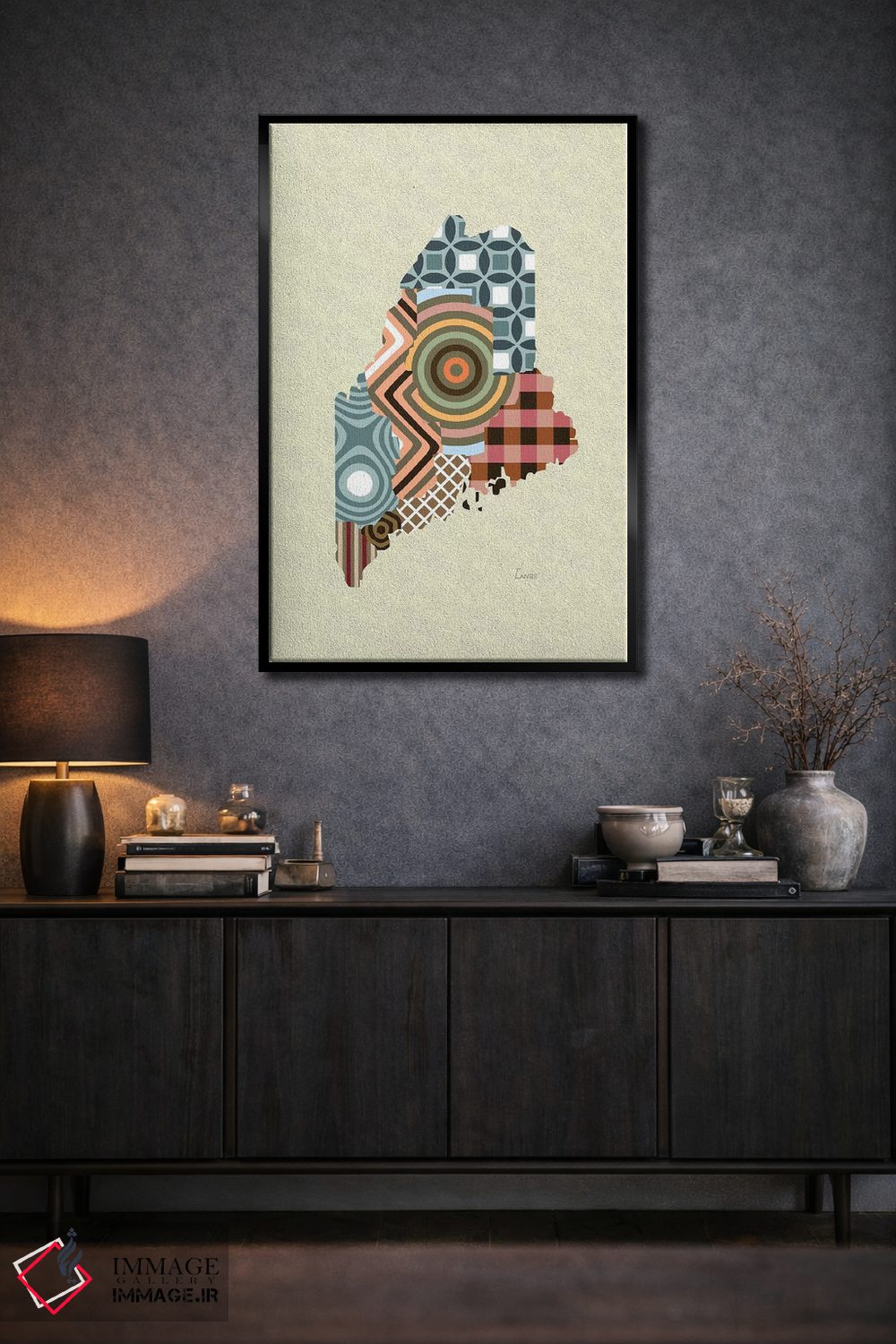 تابلو دکوراتیو "ایالت مین" اثر لانره استودیو - D2B