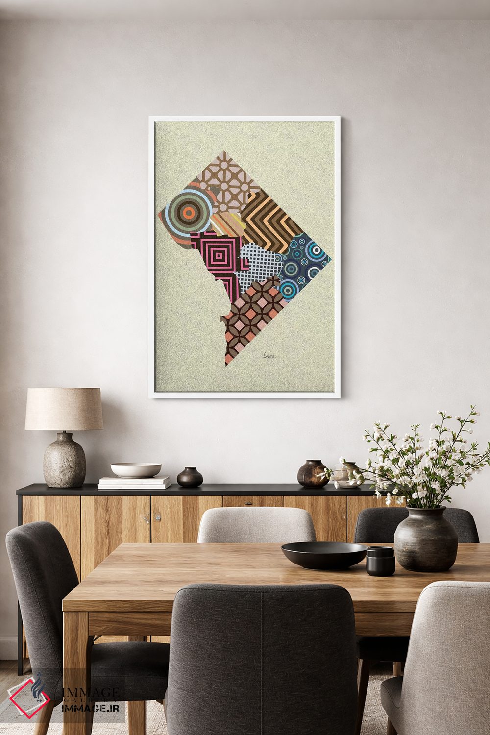 تابلو دکوراتیو "واشنگتن دی سی" اثر لانره استودیو - D3W