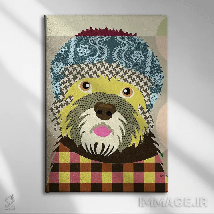 تابلو دکوراتیو "دندی باورموت تریر" اثر لانره استودیو - نمای روبهرو روی دیوار