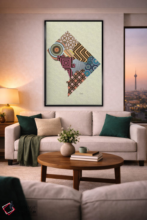 تابلو دکوراتیو "واشنگتن دی سی" اثر لانره استودیو - D2B